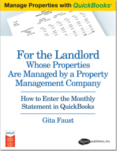 quickbooks guide for landlord third party managed properties book cover