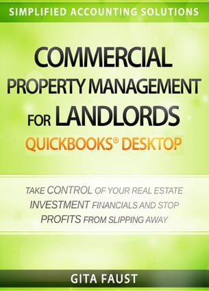 commercial property management landlords quickbooks desktop book cover